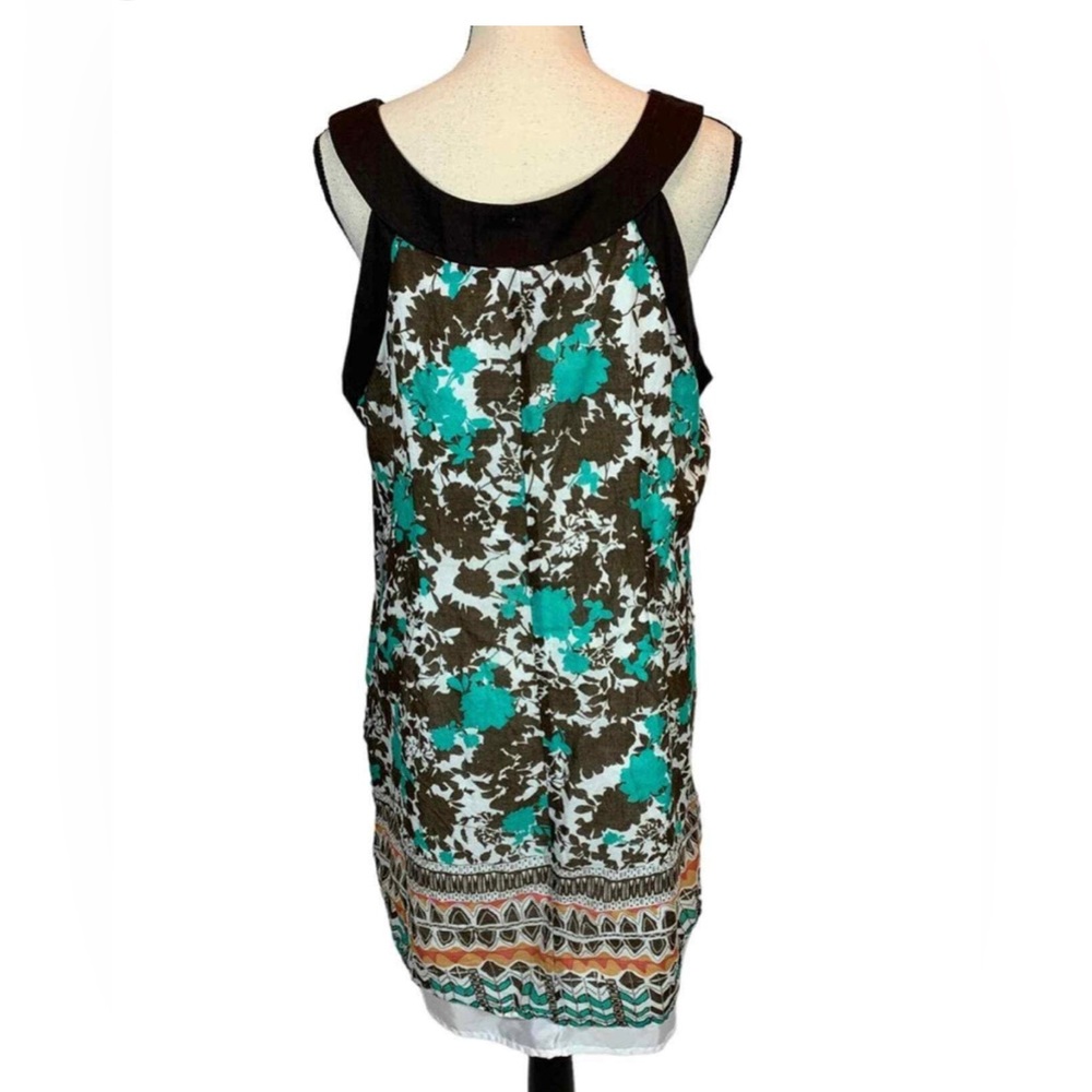 🐝Robbie Bee floral dress with beads. Size 16. 36”length